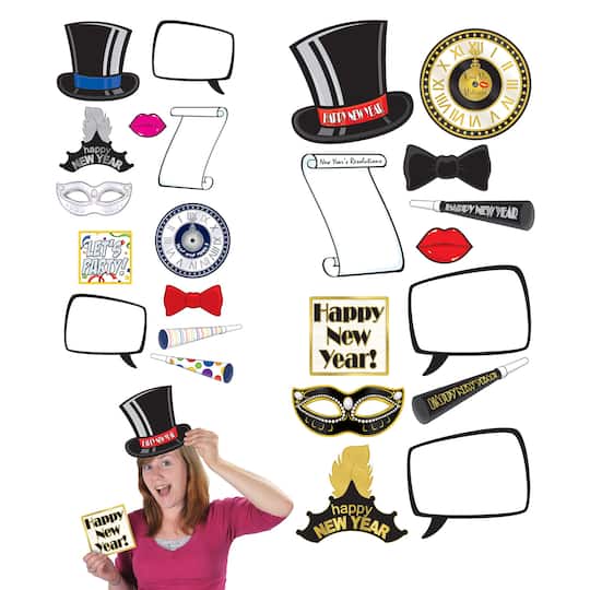 Beistle New Year Photo Fun Signs, 24ct.